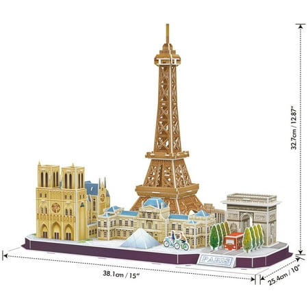 3D-Puzzle Monde Célèbre Architecture-Tour Eiffel 